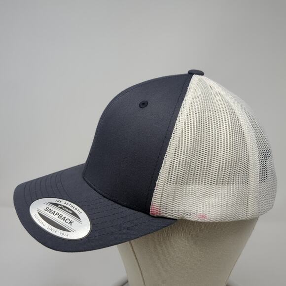 Claire & Dee's Point S Snapback Trucker Hat Gray One Size Adjustable Sport-Tek - Picture 3 of 9